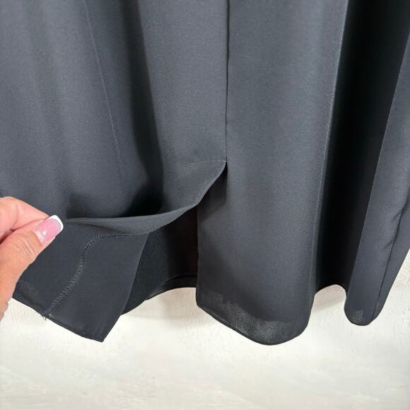 Vintage Patra 2-Piece‎ Evening Dress Sz 6 Petite Black Gold Metallic Holiday USA - Picture 7 of 9